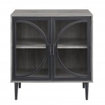 Lola 30" Industrial Storage Cabinet - Slate Grey