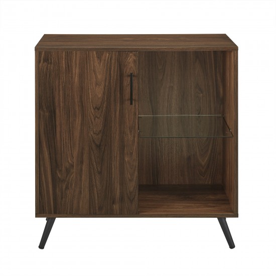 Nora 30" 1 Door Modern Wood Accent Cabinet - Dark Walnut