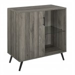 Nora 30" 1 Door Modern Wood Accent Cabinet - Slate Grey
