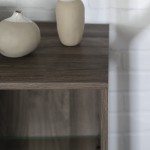 Nora 30" 1 Door Modern Wood Accent Cabinet - Slate Grey