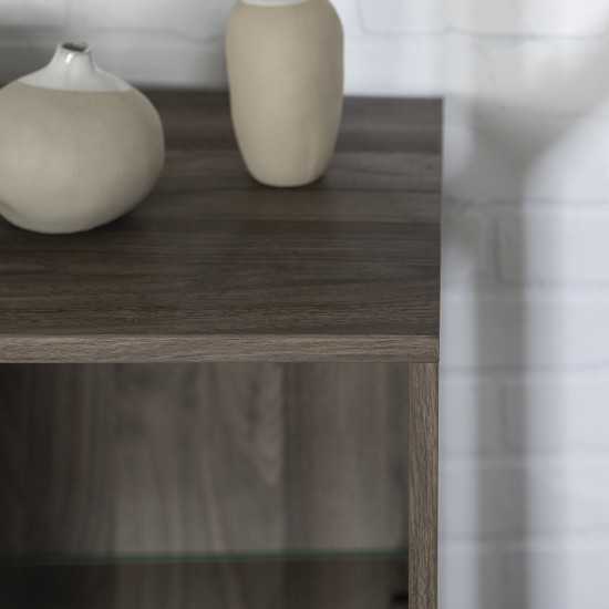 Nora 30" 1 Door Modern Wood Accent Cabinet - Slate Grey