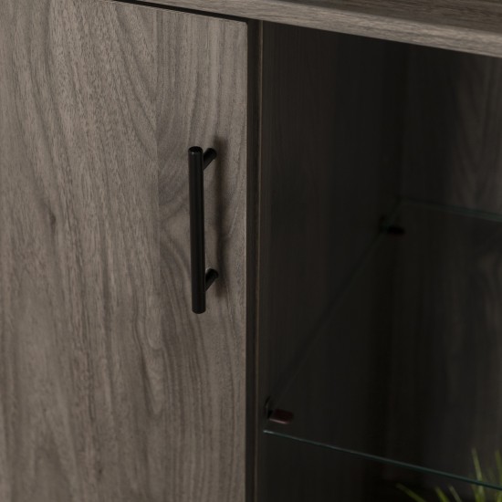 Nora 30" 1 Door Modern Wood Accent Cabinet - Slate Grey
