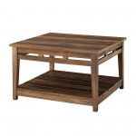 Parker 30" Farmhouse Square Coffee Table - Rustic Oak