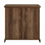 Alba 32" Sliding Grooved Door Modern Accent Cabinet - Rustic Oak