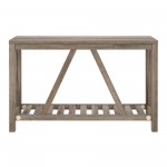 52" Modern Farmhouse Entryway Table - Grey Wash