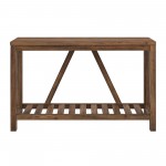 52" Rustic A Frame Entry Table - Rustic Oak