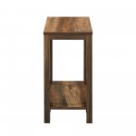 Narrow A Frame Side Table - Rustic Oak