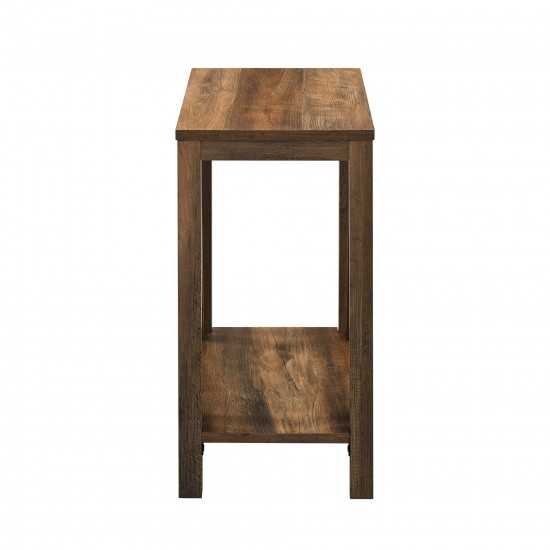 Narrow A Frame Side Table - Rustic Oak