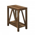 Narrow A Frame Side Table - Rustic Oak