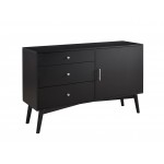 angelo:HOME 52" Mid Century Modern TV Stand - Black