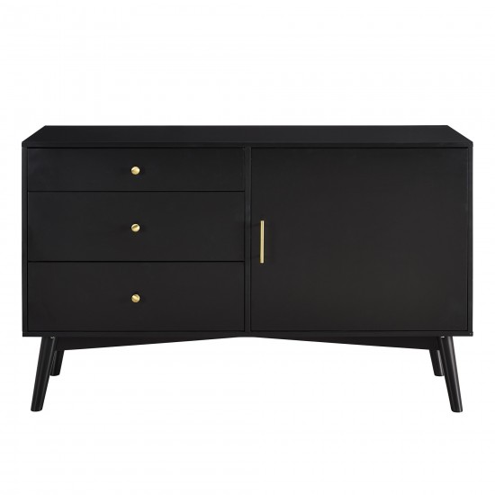 angelo:HOME 52" Mid Century Modern TV Stand - Black