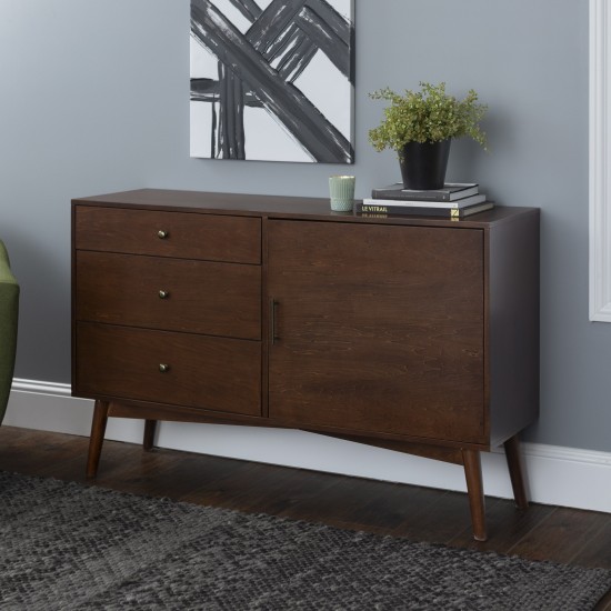 angelo:HOME 52" Mid Century Modern TV Stand - Walnut