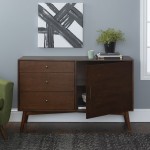 angelo:HOME 52" Mid Century Modern TV Stand - Walnut