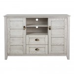 angelo:HOME 52" Rustic TV Stand - White Wash