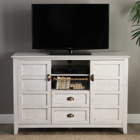 angelo:HOME 52" Rustic TV Stand - White Wash