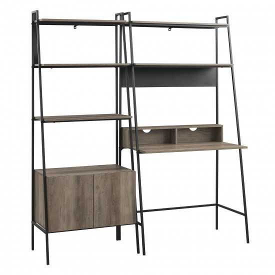 2-Piece Home Office Set - Grey Wash