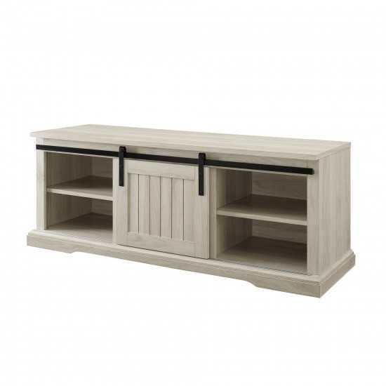 48" Sliding Grooved Door Entry Bench with Storage - Birch