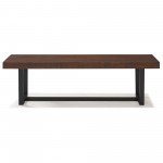 60" Solid Wood Dining Bench - Mahogany