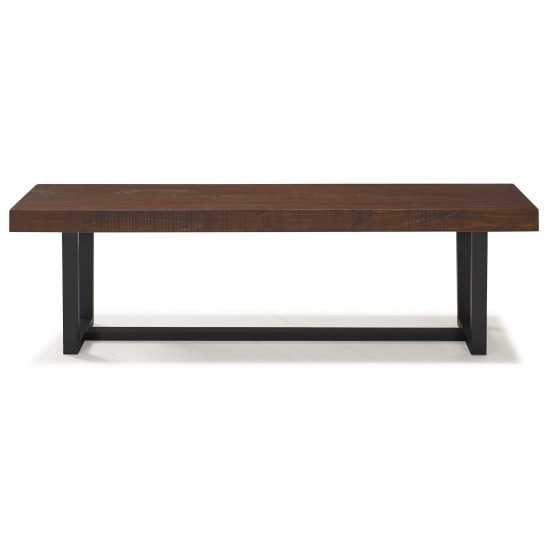 60" Solid Wood Dining Bench - Mahogany