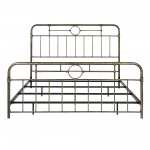 Antiqua Metal Pipe King Bed - Bronze