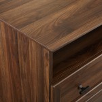 Clyde Classic 2 Drawer Nightstand - Dark Walnut