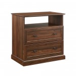 Clyde Classic 2 Drawer Nightstand - Dark Walnut