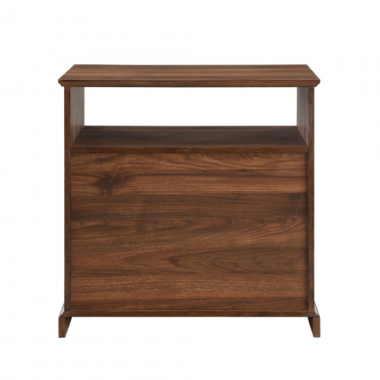 Clyde Classic 2 Drawer Nightstand - Dark Walnut