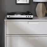 Sloane 3 Drawer Groove Handle Wood Dresser - White