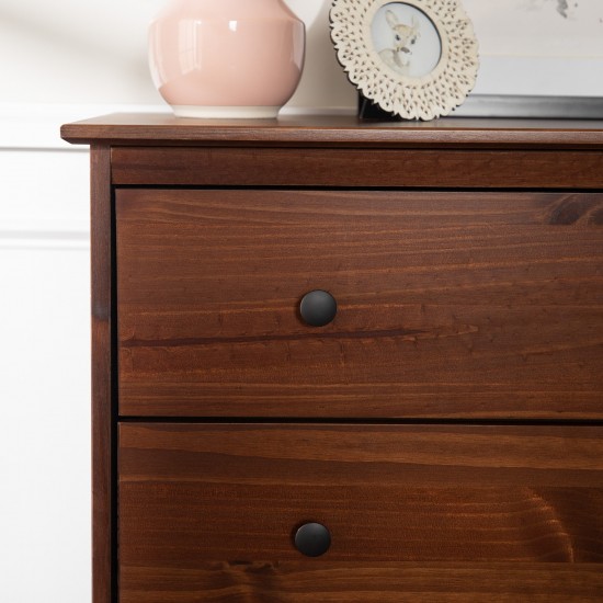 Modern 4 Drawer Dresser - Walnut