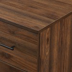 Savanna 30" Contemporary 4 Drawer Chest - Dark Walnut