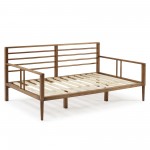 Mid Century Modern Solid Wood Spindle Daybed - Caramel