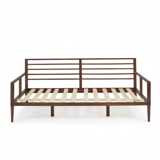 Mid Century Modern Solid Wood Spindle Daybed - Walnut