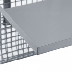 Universal Metal Bunk Bed Shelf - Silver/Mesh