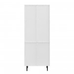 Hampton 68" Bookmatch Doors Two-Tone Hutch - Solid White