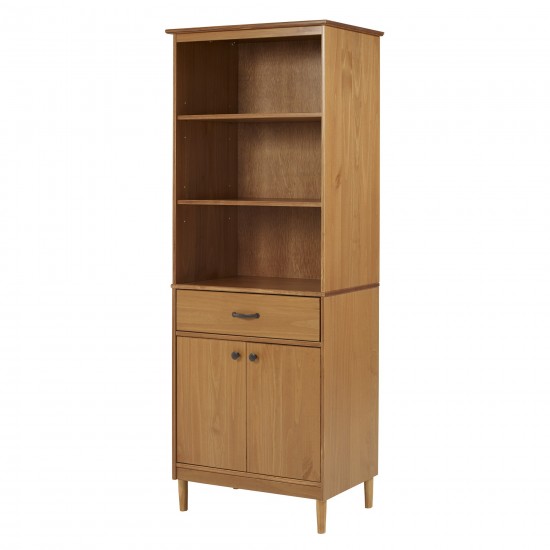 Spencer 70" Solid Wood 2 Door Hutch - Caramel