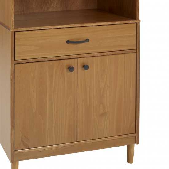 Spencer 70" Solid Wood 2 Door Hutch - Caramel