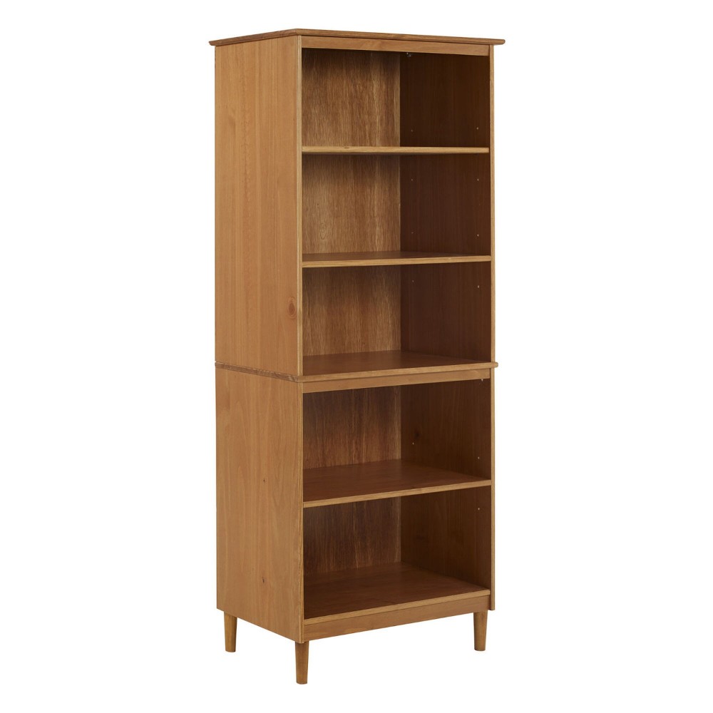 Spencer 70" Tall 4 Shelf Wood Bookcase - Caramel Spencer 70" Tall 4 Shelf Wood Bookcase - Caramel