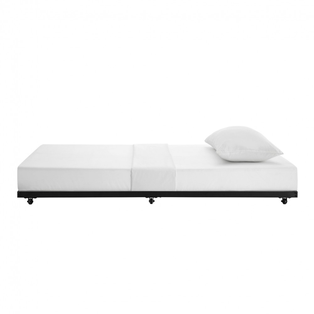 Twin Roll-Out Trundle Bed Frame - Black Twin Roll-Out Trundle Bed Frame - Black