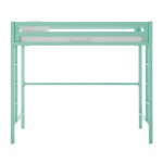 Premium Deluxe Twin Metal Loft Bed - Mint