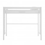 Premium Deluxe Twin Metal Loft Bed - White