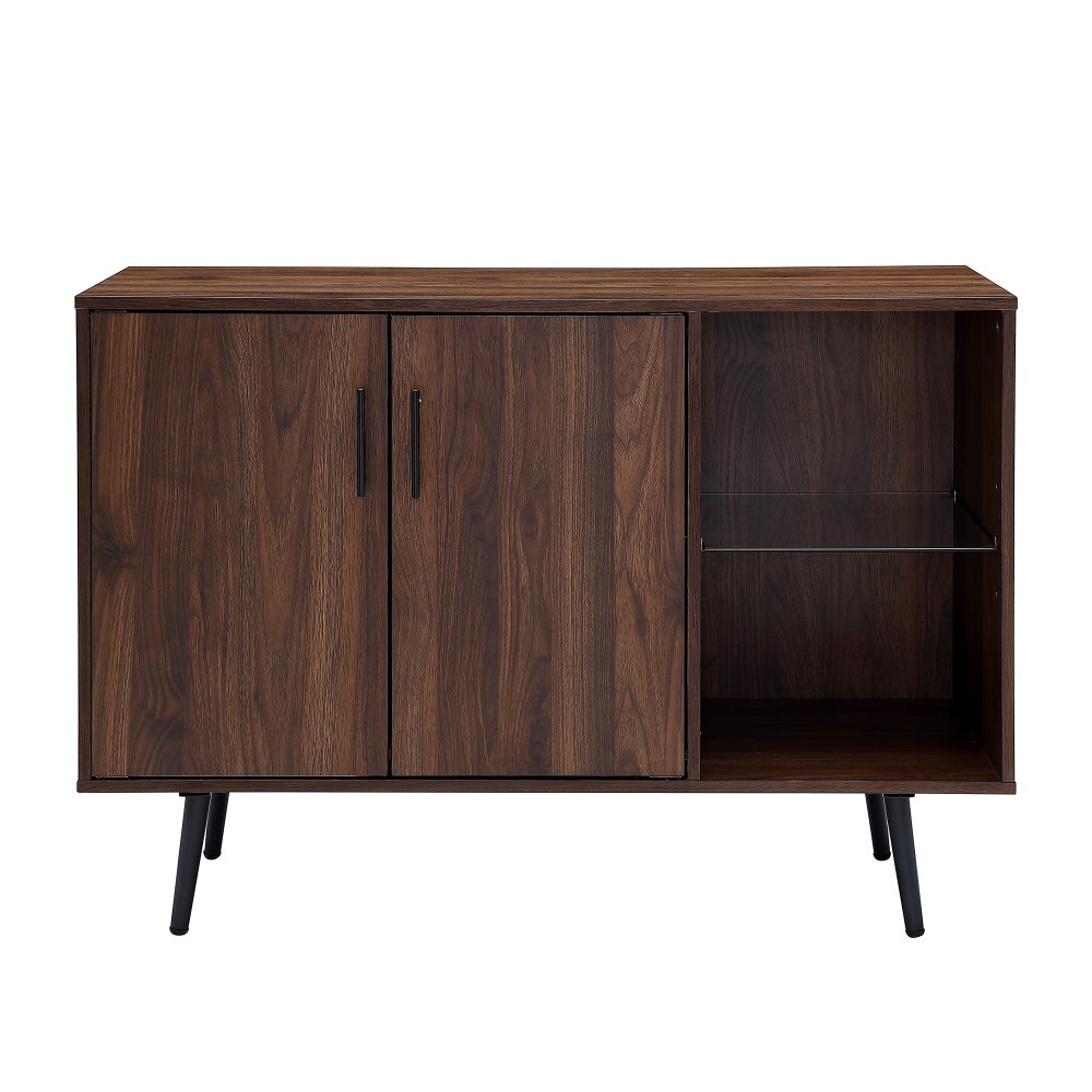 Mackay 44" Mid Century Modern TV Stand Buffet - Dark Walnut Mackay 44" Mid Century Modern TV Stand Buffet - Dark Walnut