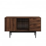 Astor 52" Modern 2 Drawer Lifted Sideboard - Dark Walnut