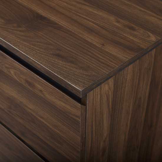 Elroy 52" 4 Drawer Urban Storage Console - Dark Walnut