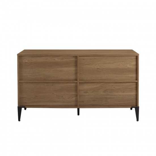 Elroy 52" 4 Drawer Urban Storage Console - English Oak