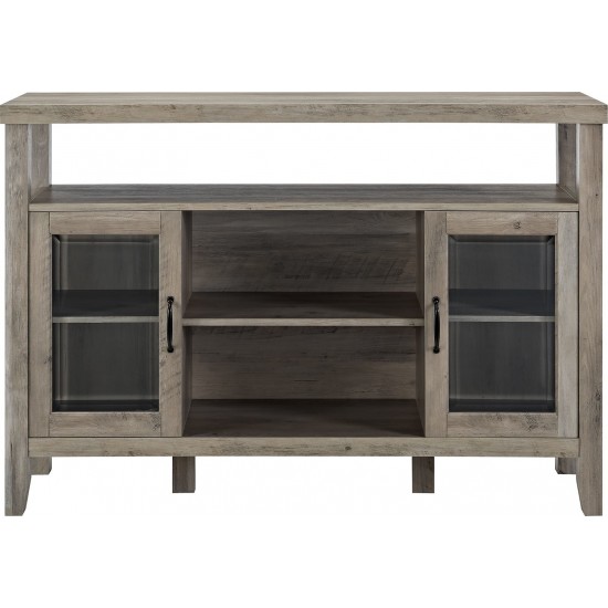 Jordan 52" Rustic Wood TV Stand - Grey Wash
