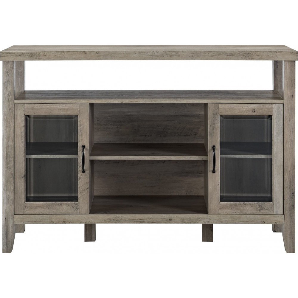 Jordan 52" Rustic Wood TV Stand - Grey Wash Jordan 52" Rustic Wood TV Stand - Grey Wash