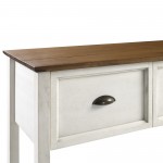 Stratford 3 Drawer Buffet Table - Rustic Oak/White