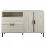 Kinely 56" Modern Detailed Door Frame Sideboard - Birch