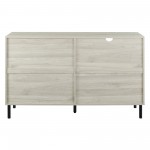 Kinely 56" Modern Detailed Door Frame Sideboard - Birch