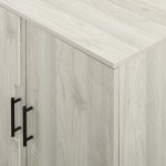 Kinely 56" Modern Detailed Door Frame Sideboard - Birch